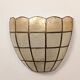 Pair of mother-of-pearl wall lights