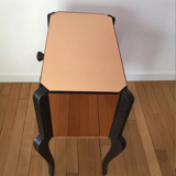 Bedside table mirror vintage side cabinet