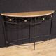 20th century French half-moon console