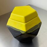 German 1970s geometric cigarette box in ceramic