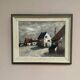 Original Swedish Oil on Canvas – "Houses", Unknown Author – Signed, Vintage and Framed – 61 x 51 cm (24 x 20 inches)