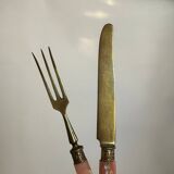 Set of 12 dessert forks and 12 dessert knives