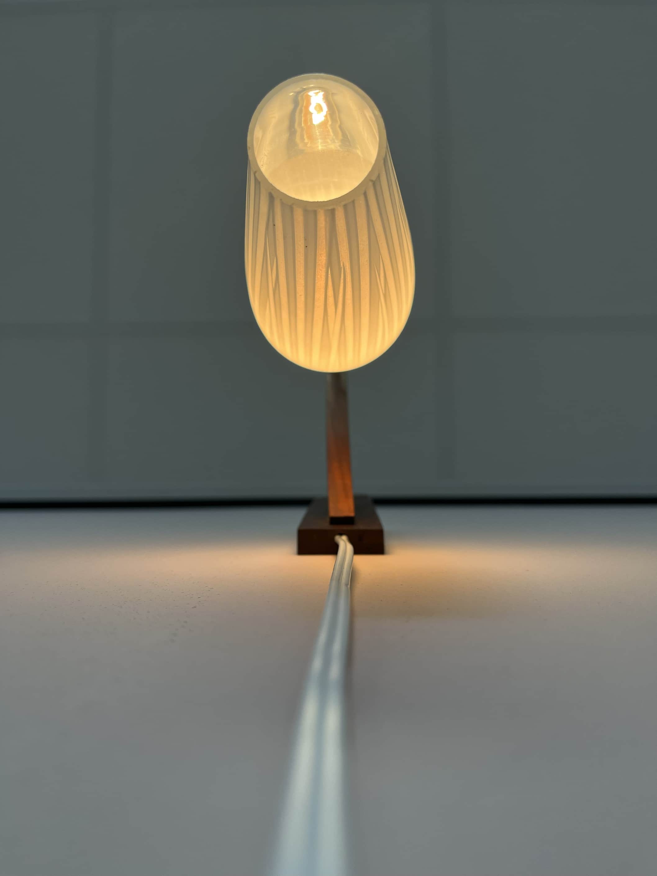 Vintage wall lamp glass danish design