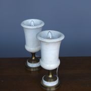 Alabaster table lamps, 1950s, set of 2