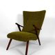 Wingback armchair, Modernist design 1960s – Rare original piece