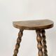 Tabouret de ferme tripode vintage