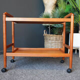 Mid century danish vintage hostess serving drinks trolley in teak