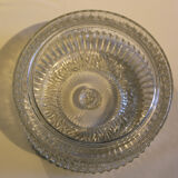 Vintage glass ceiling or wall lamp, Italy, 1960s