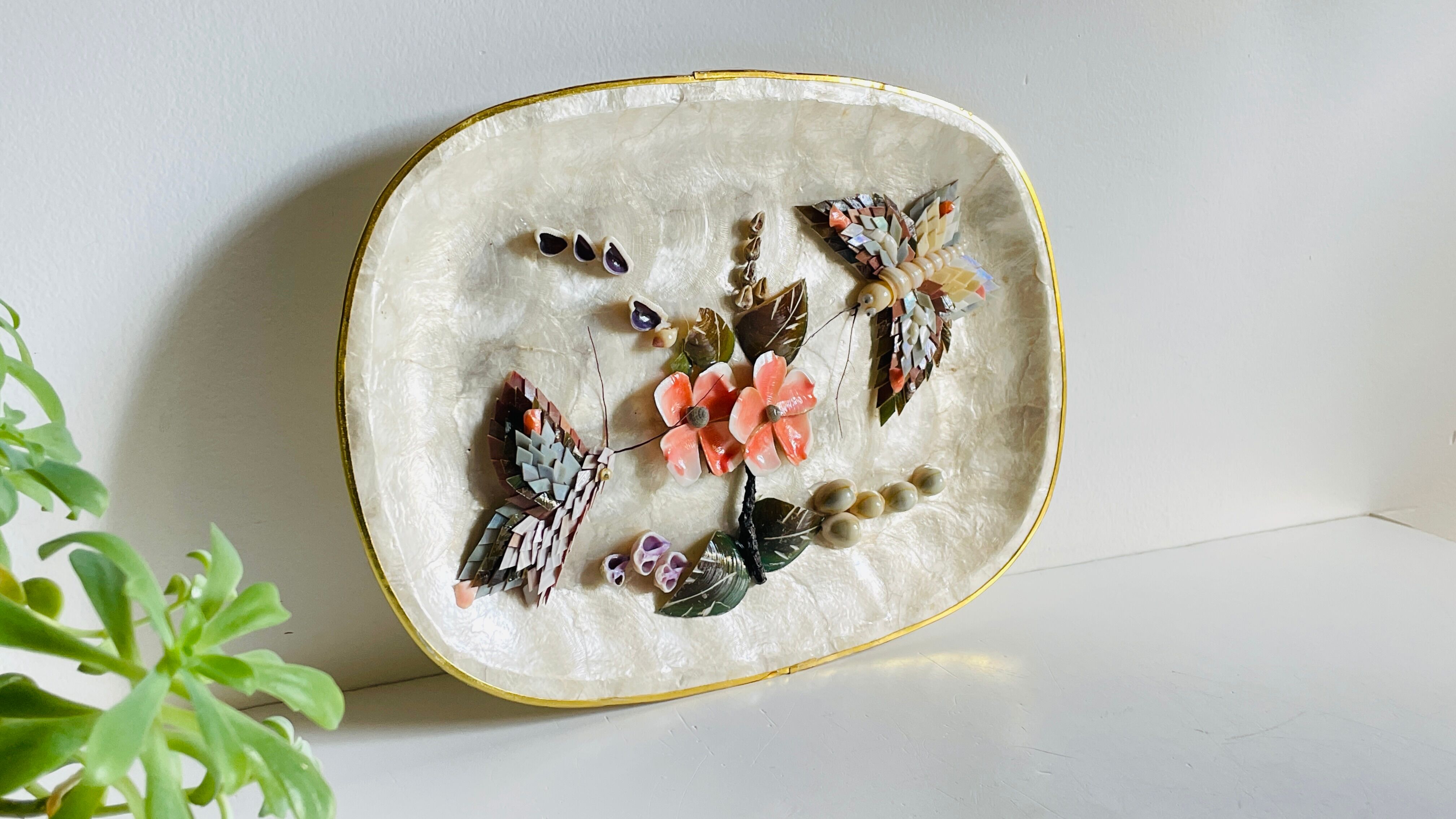 Decorative Shells Plateau Vintage