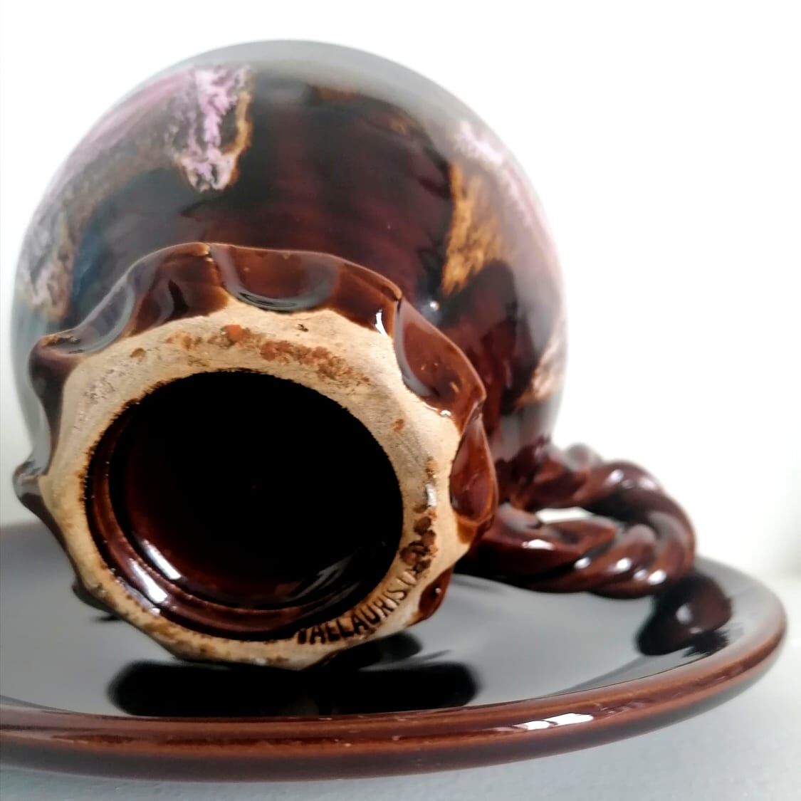 Ceramic lunch cup Vallauris 1960