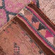 Navy blue & pink runner rug 83x380cm