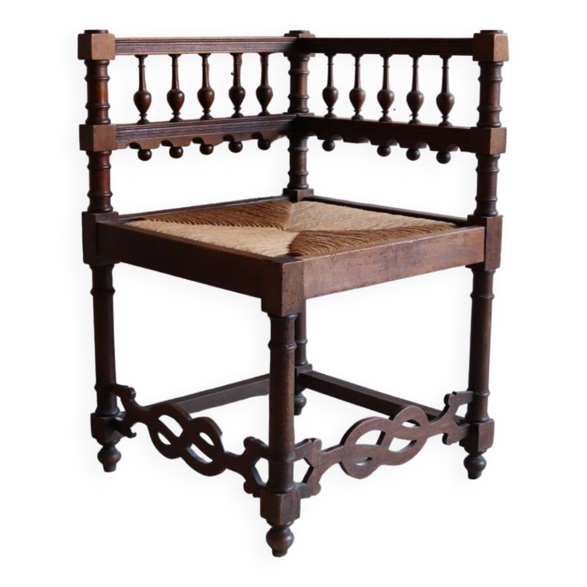 Vintage fireplace corner chair