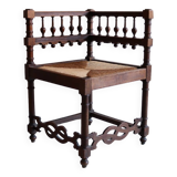 Vintage fireplace corner chair