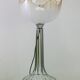 Lamp "space age". glass reflector, metal base. Circa 1970