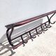 Old wooden cloakroom coat rack
