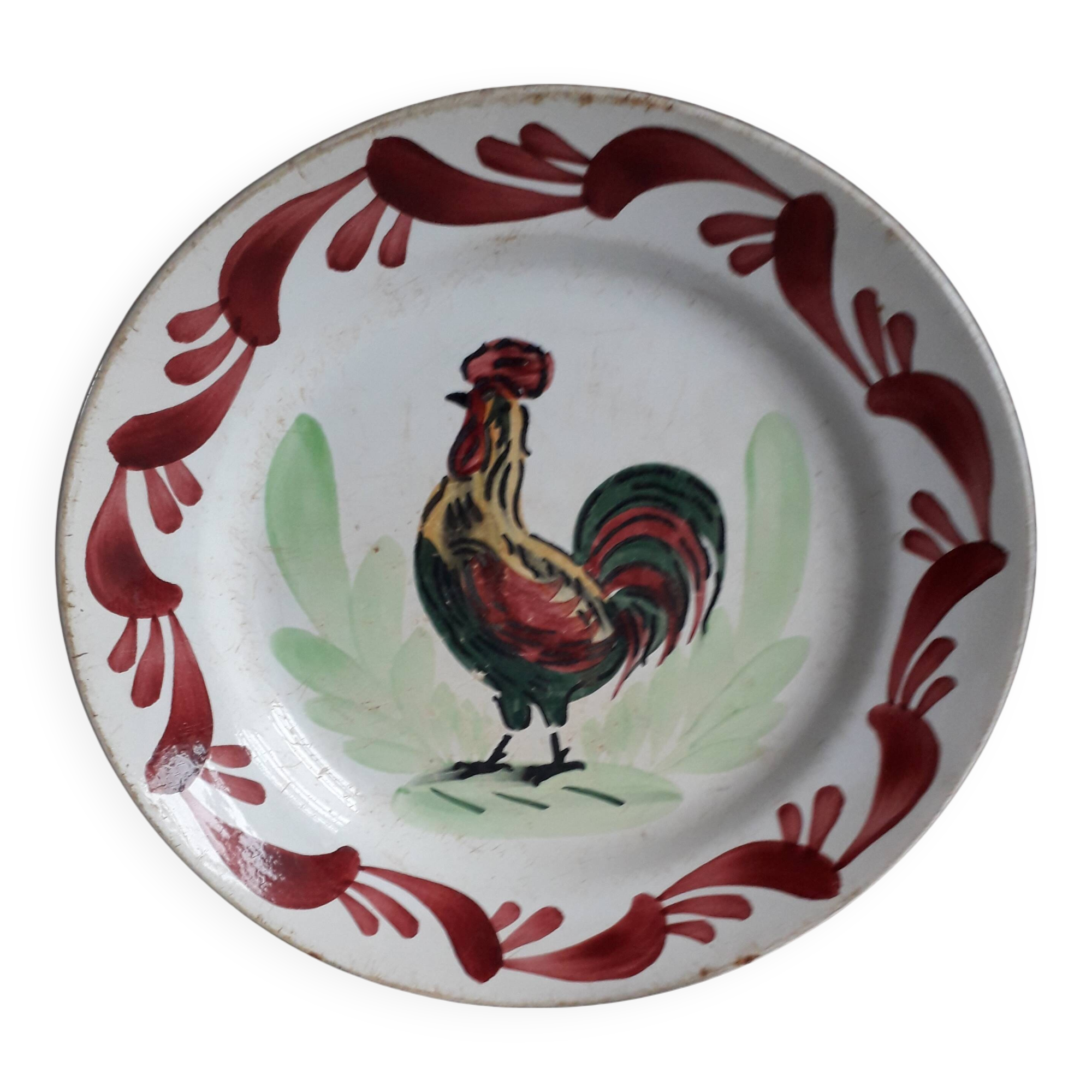 Assiette vintage signée Creil Montereau
