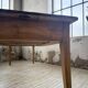 Pine and oak farmhouse table with multiple drawers, communal type, 240cm.
