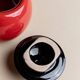 Vintage Red Ceramic Moka Maker by Caffe Cellana, Italy – 1980s Pop Art Design, For Multiple Coffees