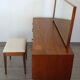 Dressing table and her teak and veneer stool by McIntosh, United Kingdom, 1960s