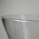 Very large vintage engraved blown glass vase from the 2000s in an antique style