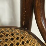 4 old wooden bistro chairs