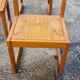 Set de 8 chaises en orme et paille Maison Regain