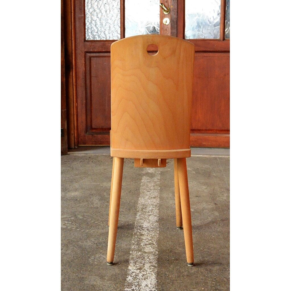 Raw wood chair