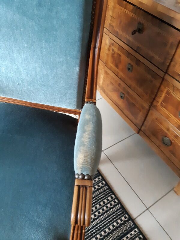 armchair and 2 louis XVI style chairs (beautiful XXèm execution)