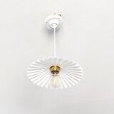 Vintage pleated pendant light