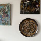 Plat vallauris Louis Giraud vintage 1930 XXL Art Déco