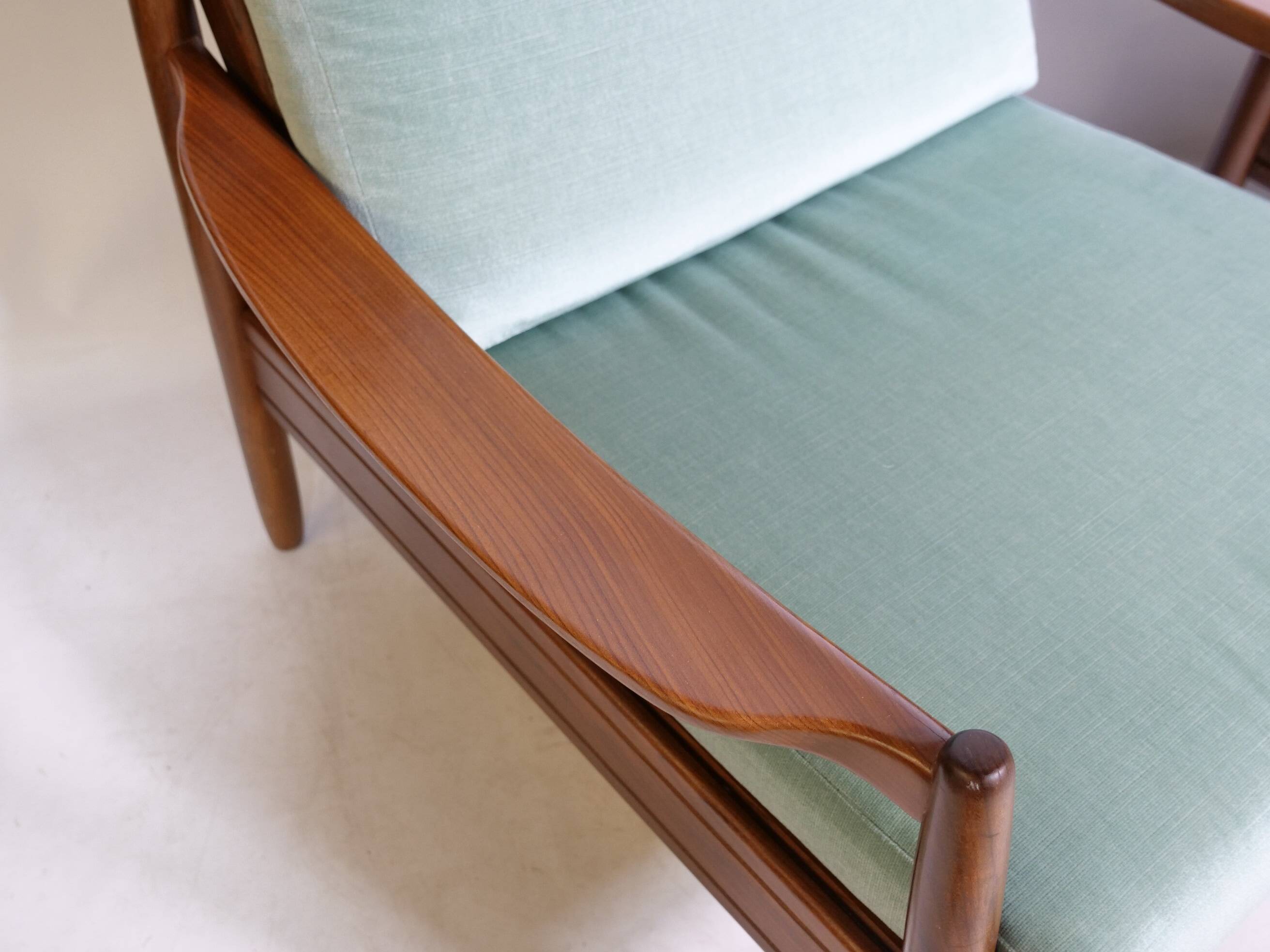 Mid-Century Design Teak Lounge Chairs from Denmark, Set of 2, 1960s