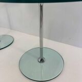 Italian Mid Century Chromed Metal And Glass Coffee Table, 1970s