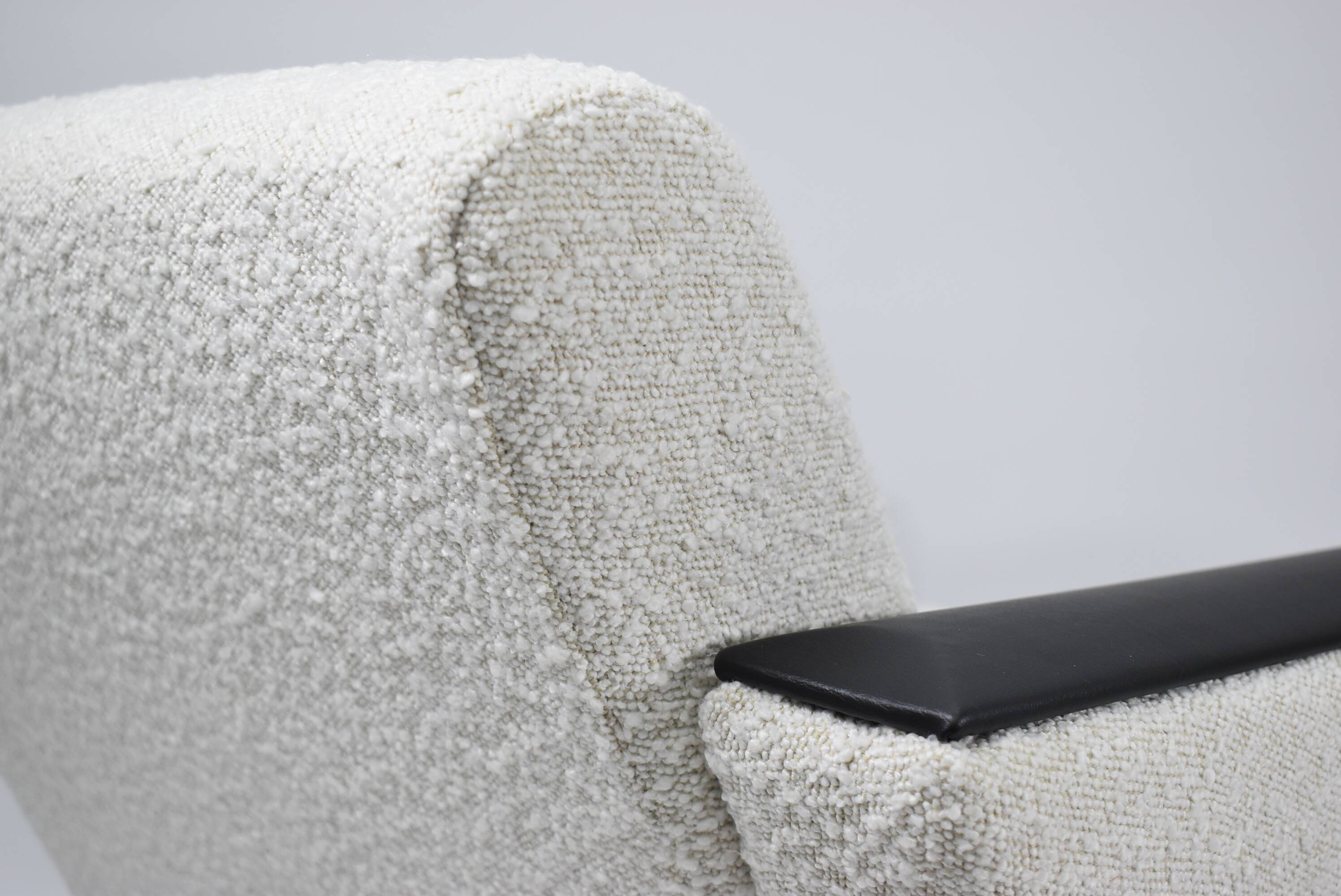 Vintage Deutsche Democratic Republic DDR, 60s, White Bouclé