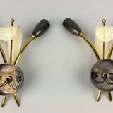 Set de 2 appliques  Kobis & Lorence vintage 1950