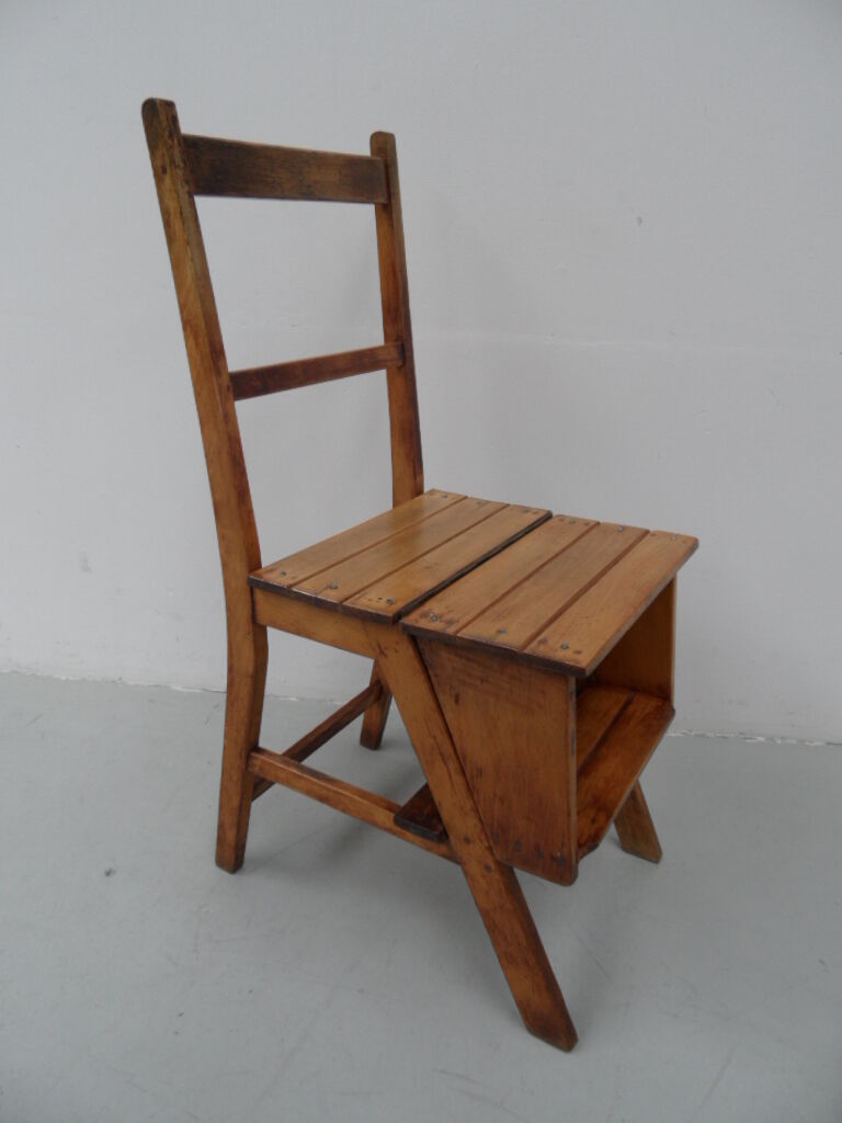 Antique library stairs / chair