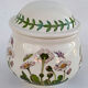 Sugar earthenware Portmeirion made in England décor Botanic Garden