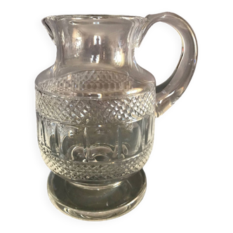 Cut crystal pitcher