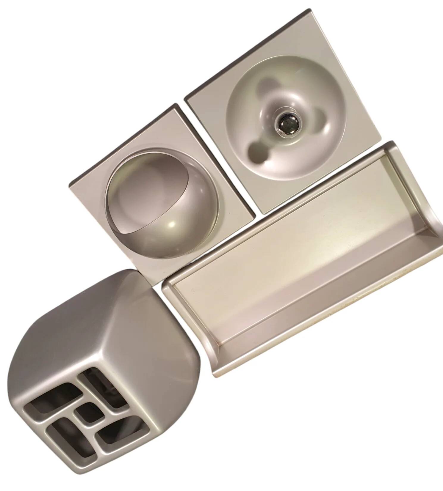 Mid-century space age Quadro set / Jürgen Lange for Schönbuch / Germany, 1960s / set of 12