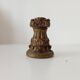 Vintage candlestick Gargoyles studio in golden resin