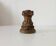 Vintage candlestick Gargoyles studio in golden resin