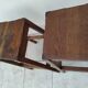 Pair of vintage oak stools