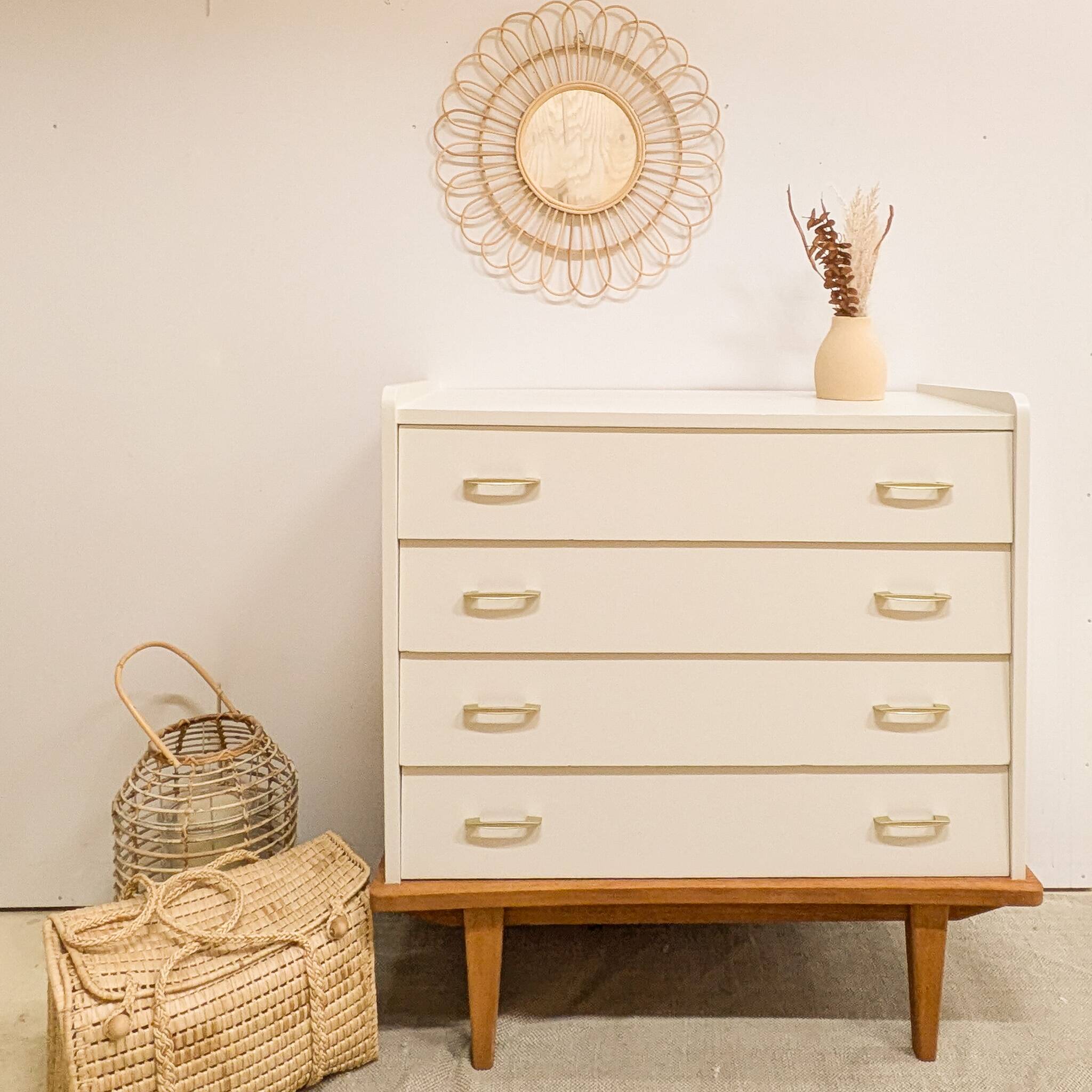 Vintage Scandinavian style chest of drawers