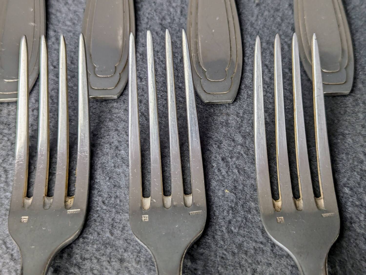 Silver-plated cutlery set, 38 pieces, Goldsmith Apollo, Art Deco, 1920s/1930s