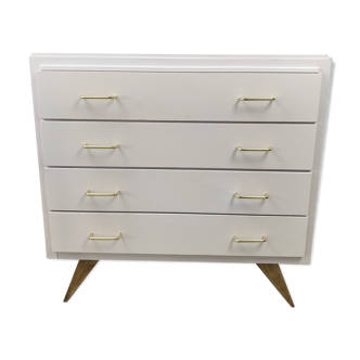 Commode vintage rose poudré