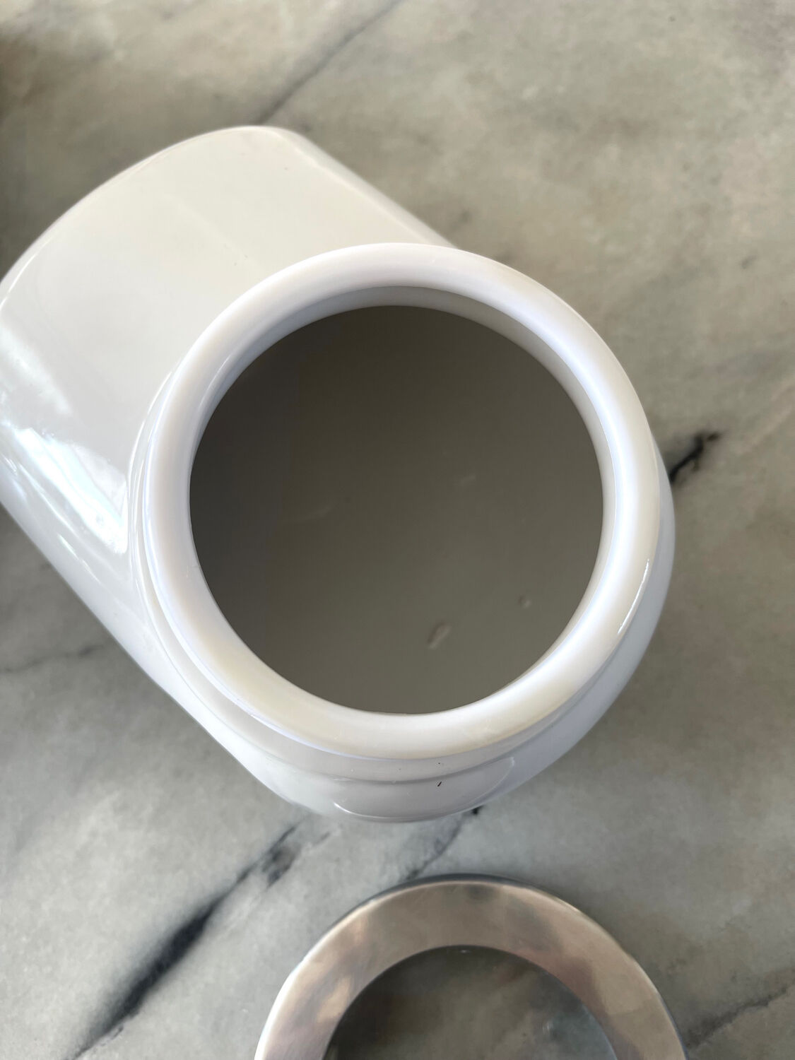 Space age sugar pot