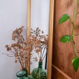 Miroir vintage bois doré