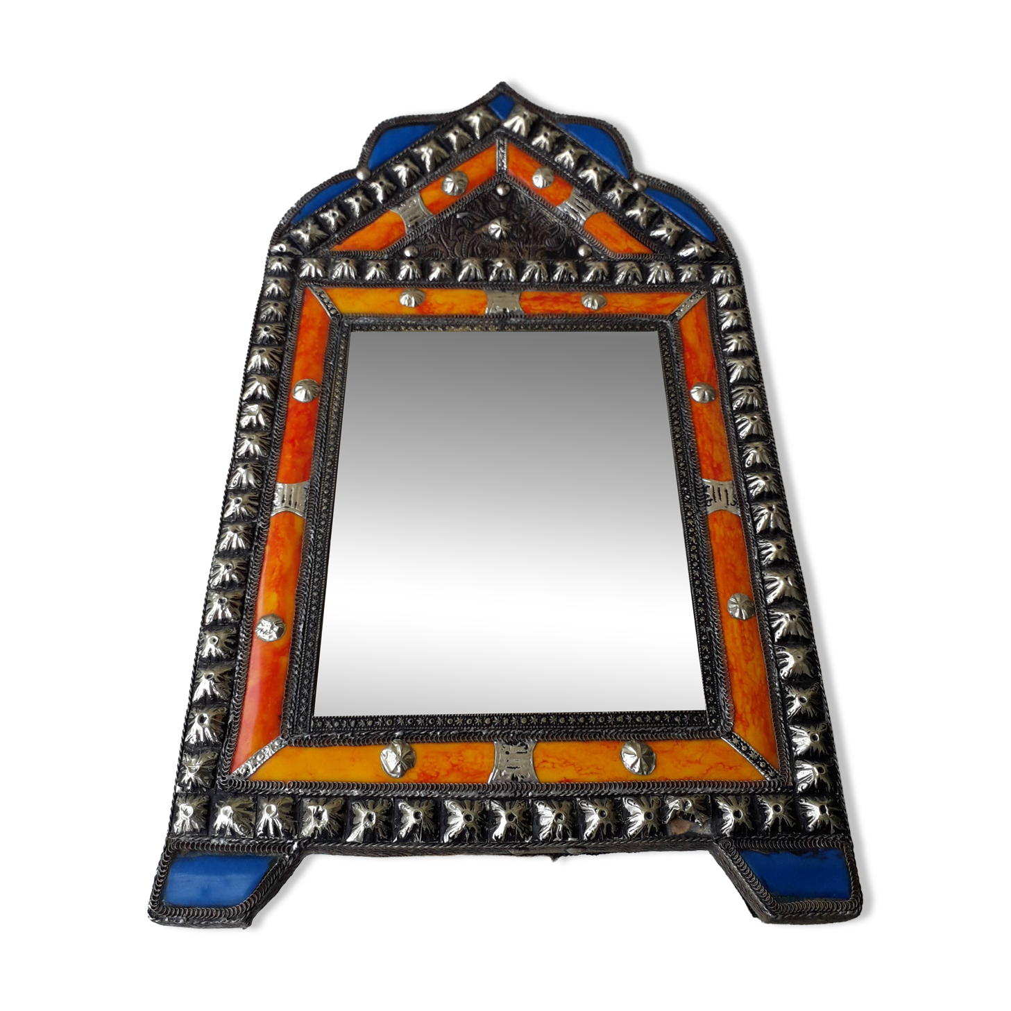 Moroccan mirror with a pediment