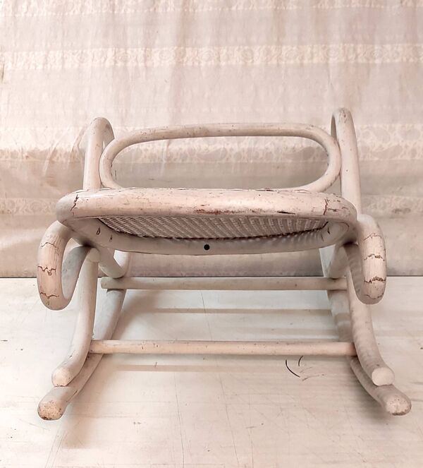 Repose-pied dit ''flâneuse'' en bois courbé par Thonet - années 1910/20