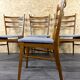 Chaises de salle à manger des années 1960 1970, design danois moderne du milieu du siècle, ensemble de 4.