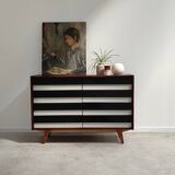 Commode U-453 noire par Jiri Jiroutek pour Interier Praha 1960
